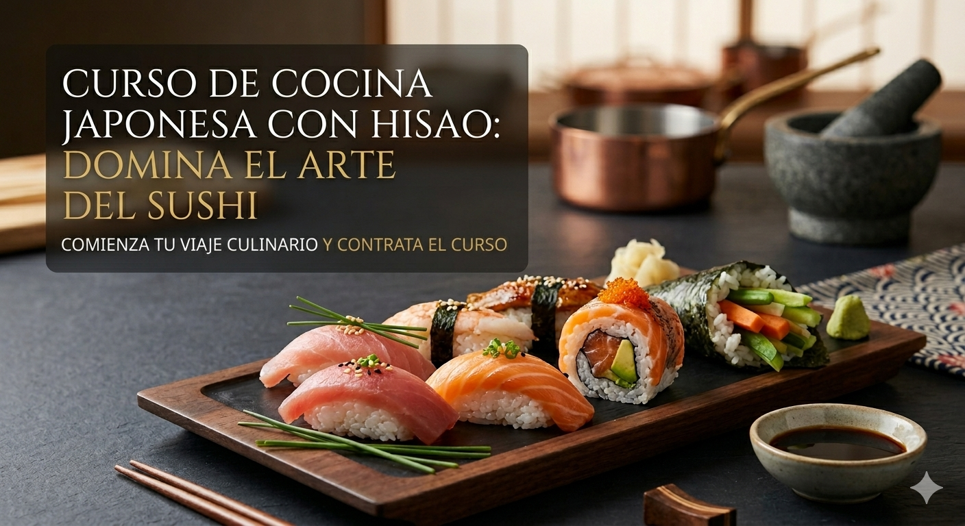 🍙Curso de Cocina Japonesa con Hisao: Domina el Arte del Sushi